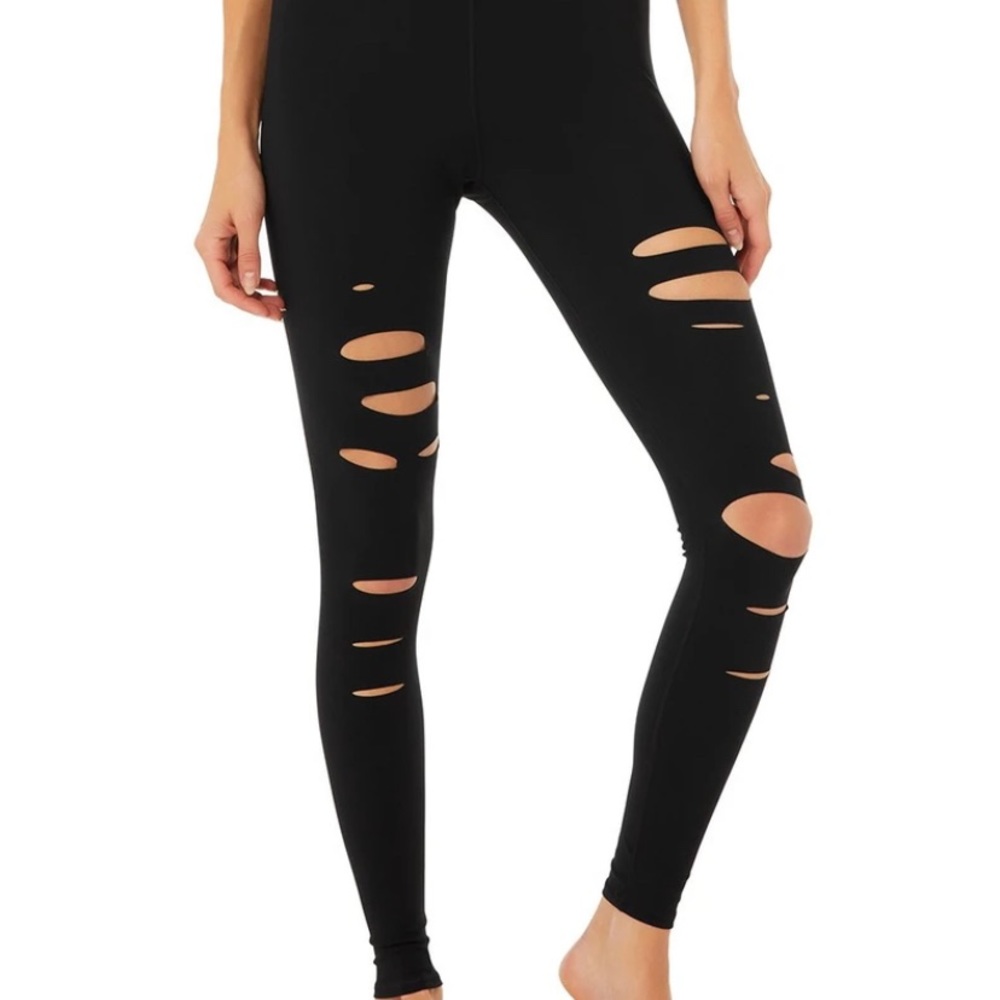 Alo High Waisted Ripped Warrior Legging